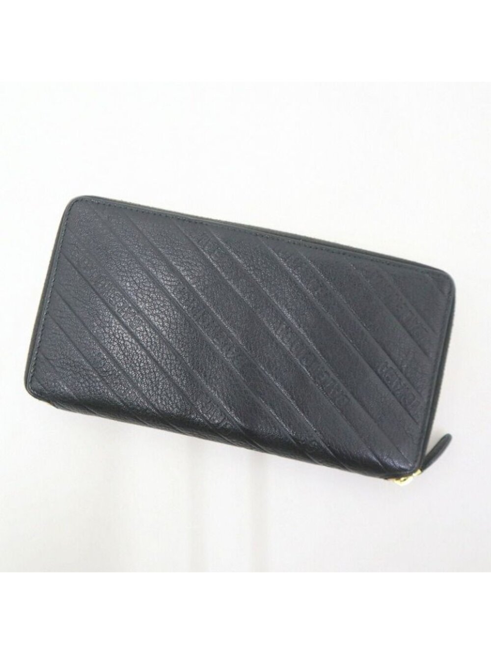 Balenciaga Wallet Leather Black Gold - Picture 2 of 5